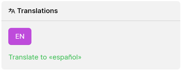 Auto-translation service for pages