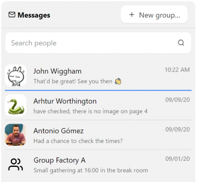 The last missing pillar of internal communication - One to One and group messaging!