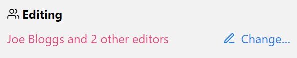 Improvements on editor collaboration Part 1