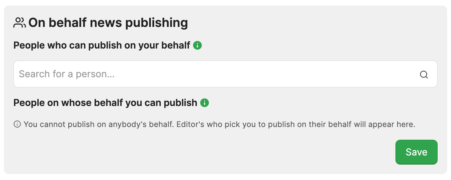 Publish in the name of...!