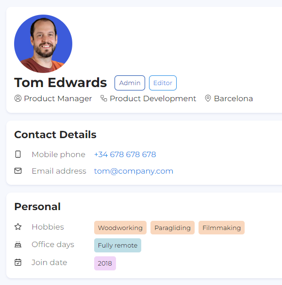 Introducing Lists: Enriching Employee Profiles