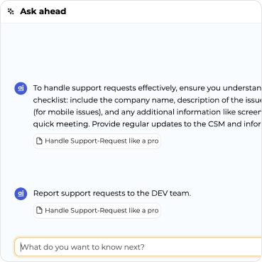 Ask ahead goes conversational 💬