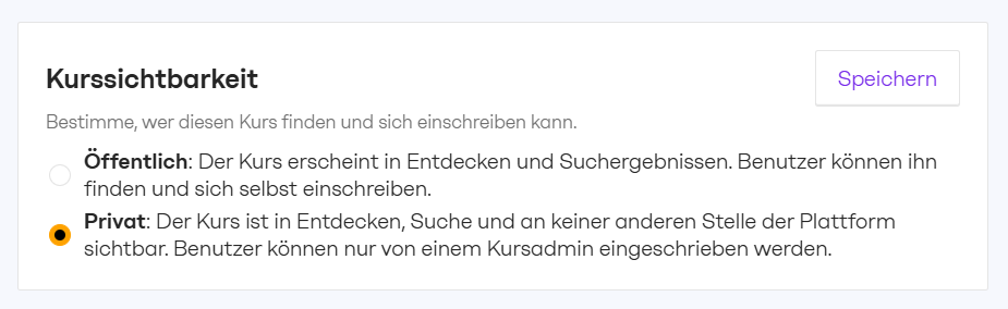 Private Kurse