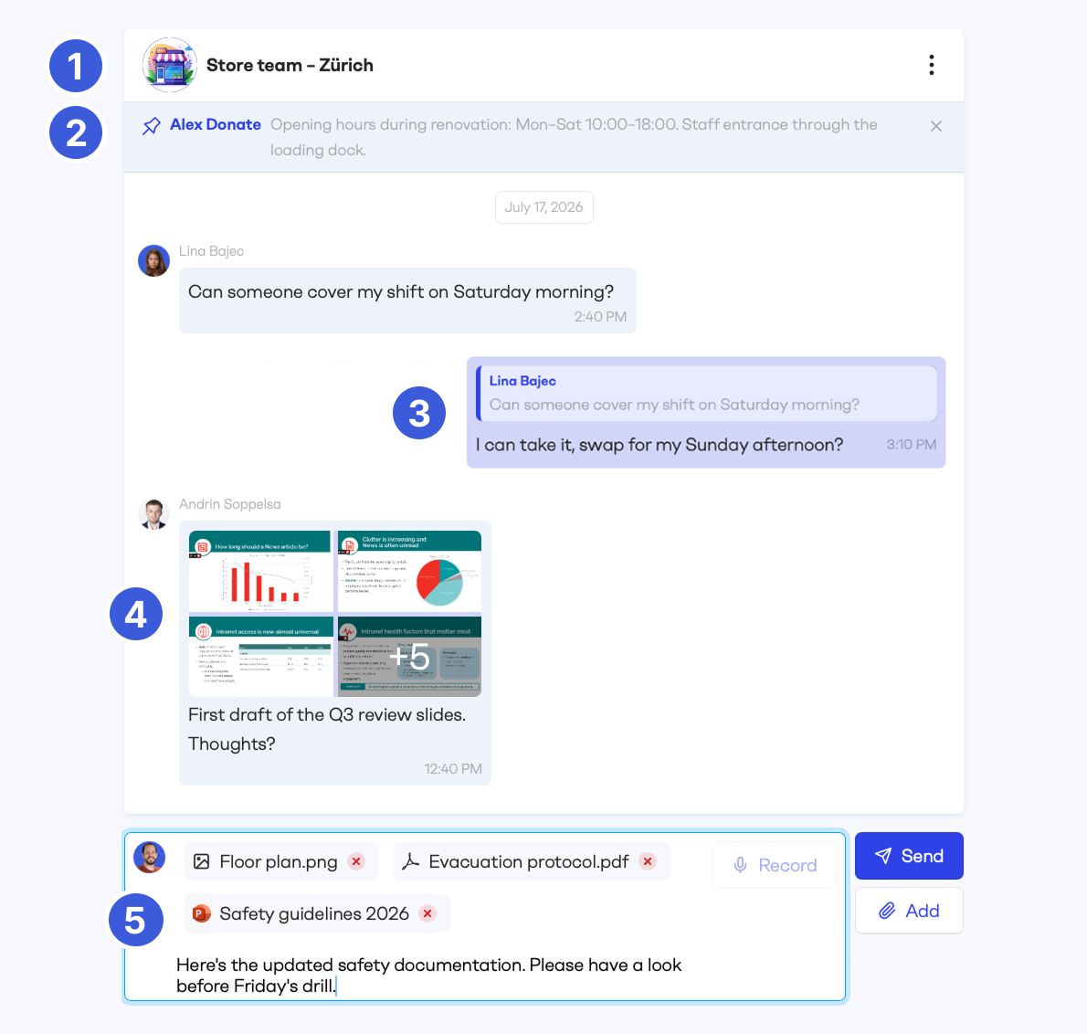 New in Messages: replying, pinning and more